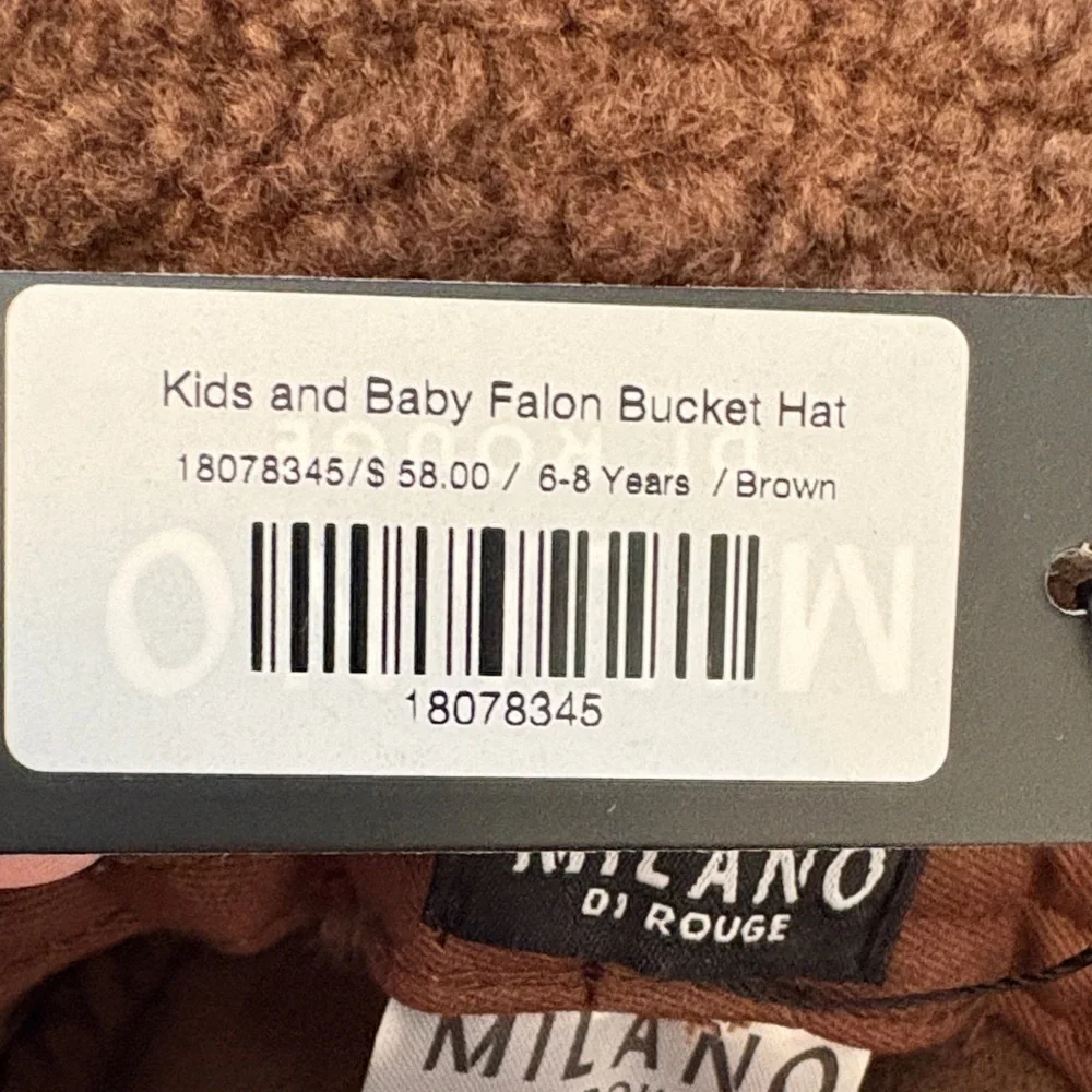 Milano Di Rouge Chocolate Fleece Bucket Hat